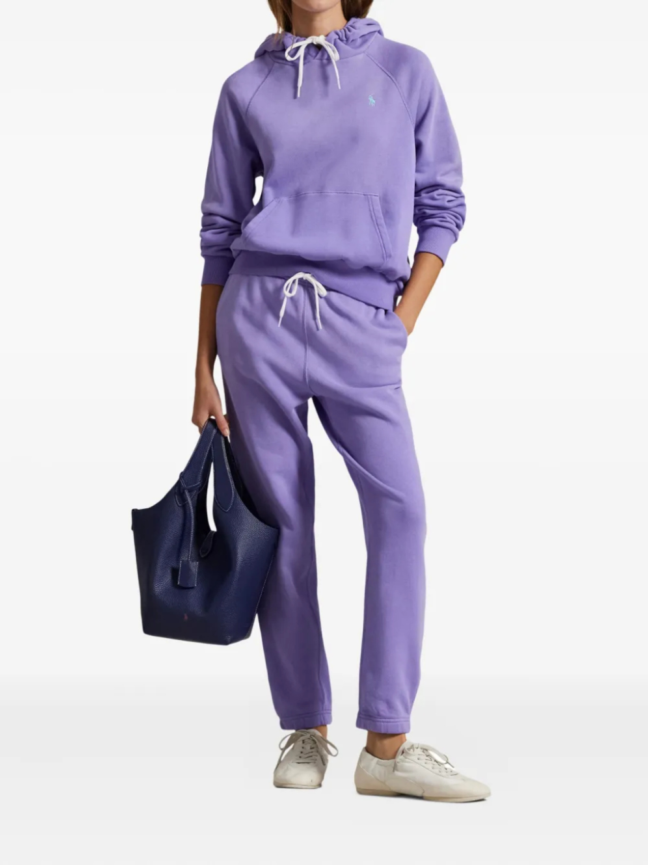 Polo Ralph Lauren джоггеры из смесового хлопка, фиолетовый — фото 2
