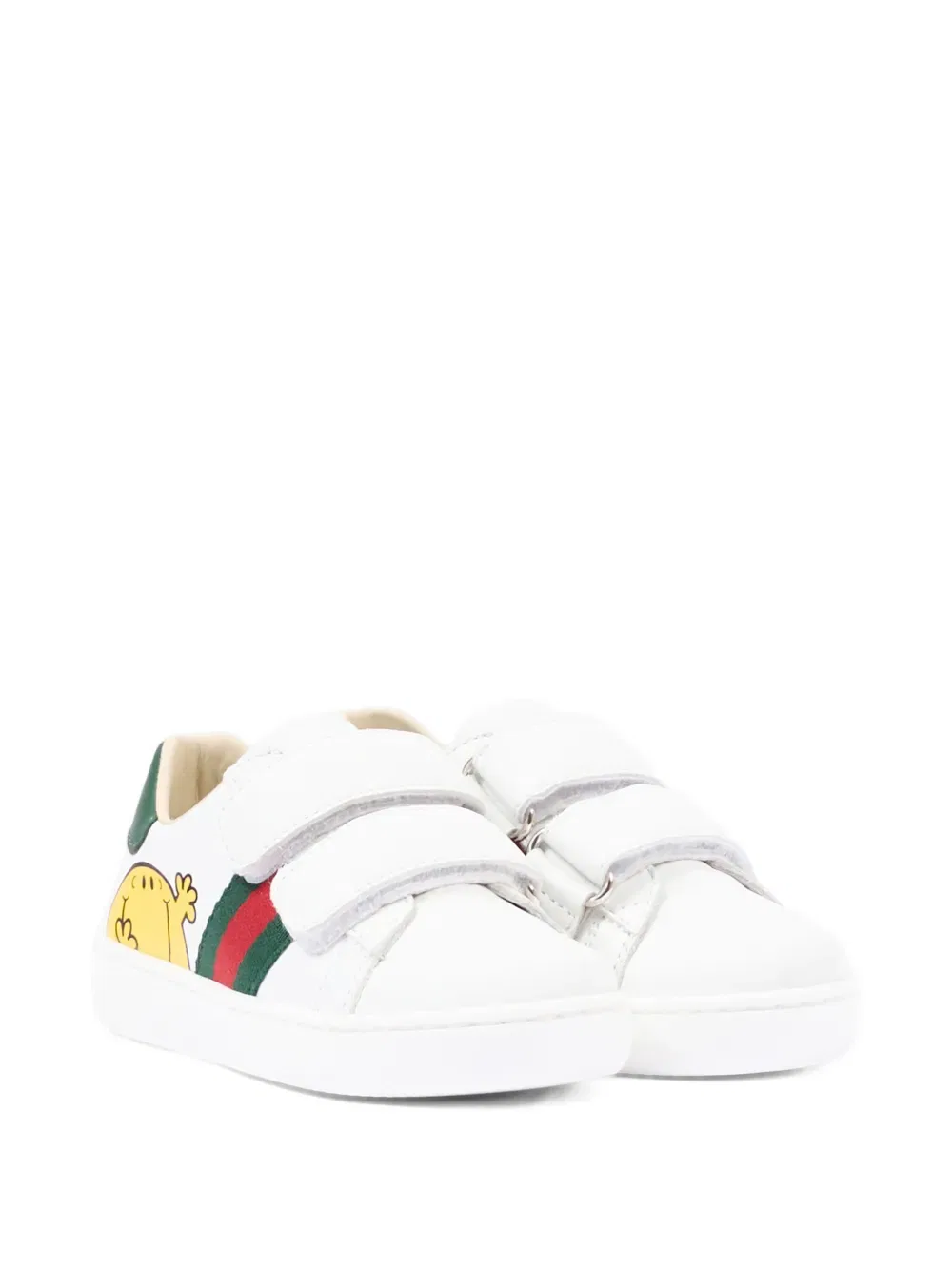 Кроссовки Mr. Men Little Miss Ace из кожи Gucci Kids, белый