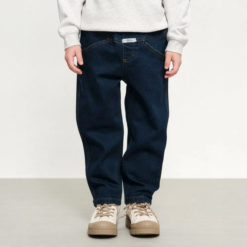 Детские джинсы X-Pocket Tapered, тёмно-синие, от Marithé Kids