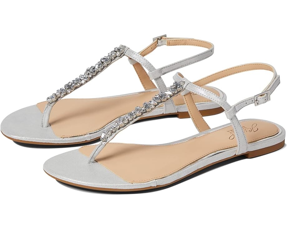 

Сандалии Jewel Badgley Mischka Dafina, серебряный