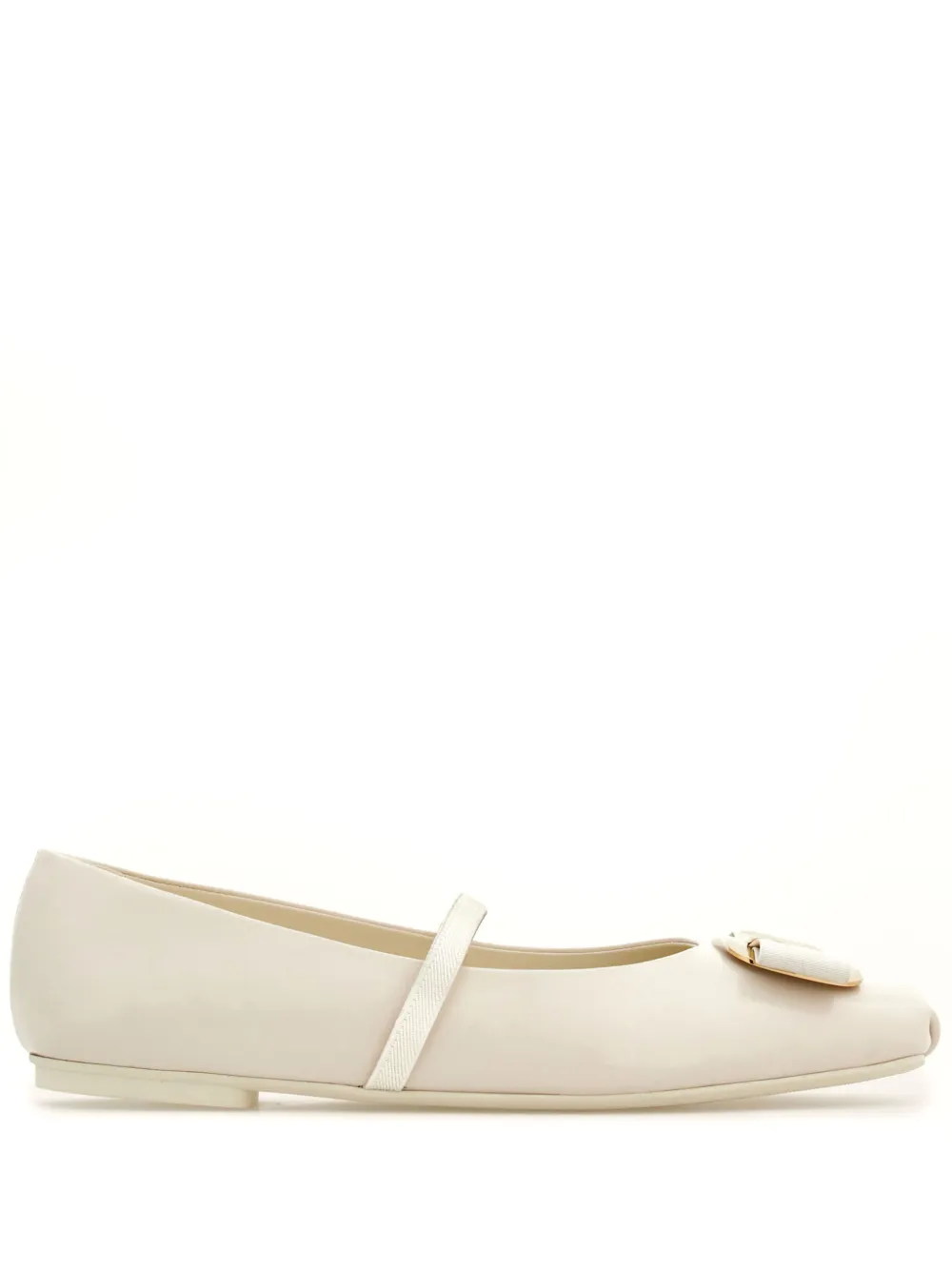 Балетки New Vara Bow Ferragamo, белый