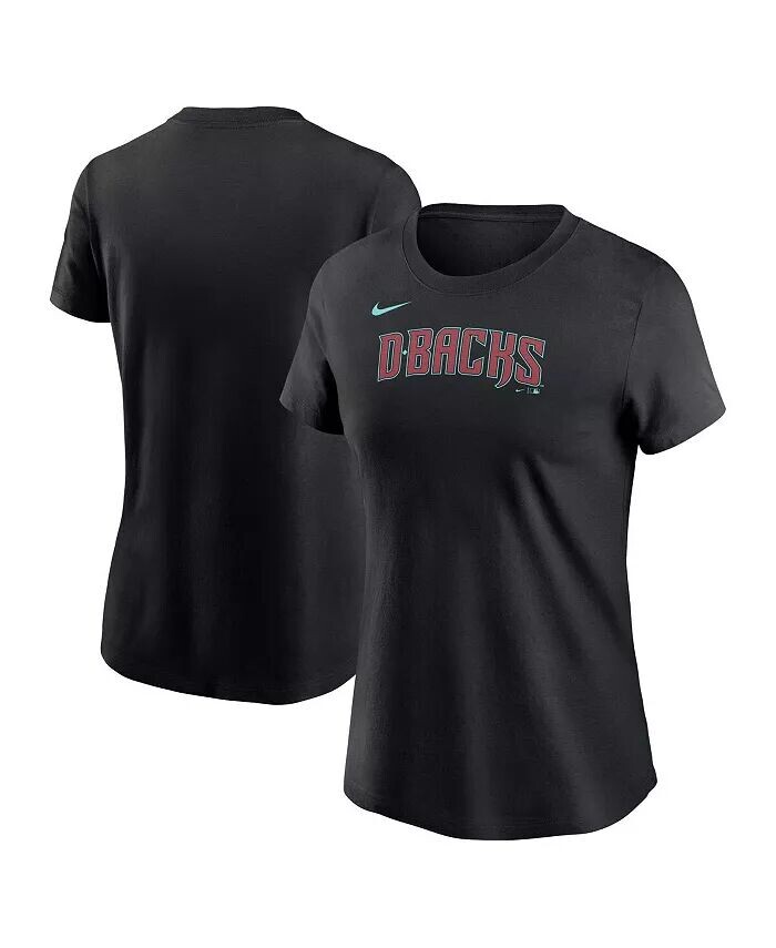 

Женская черная футболка с надписью Arizona Diamondbacks Nike