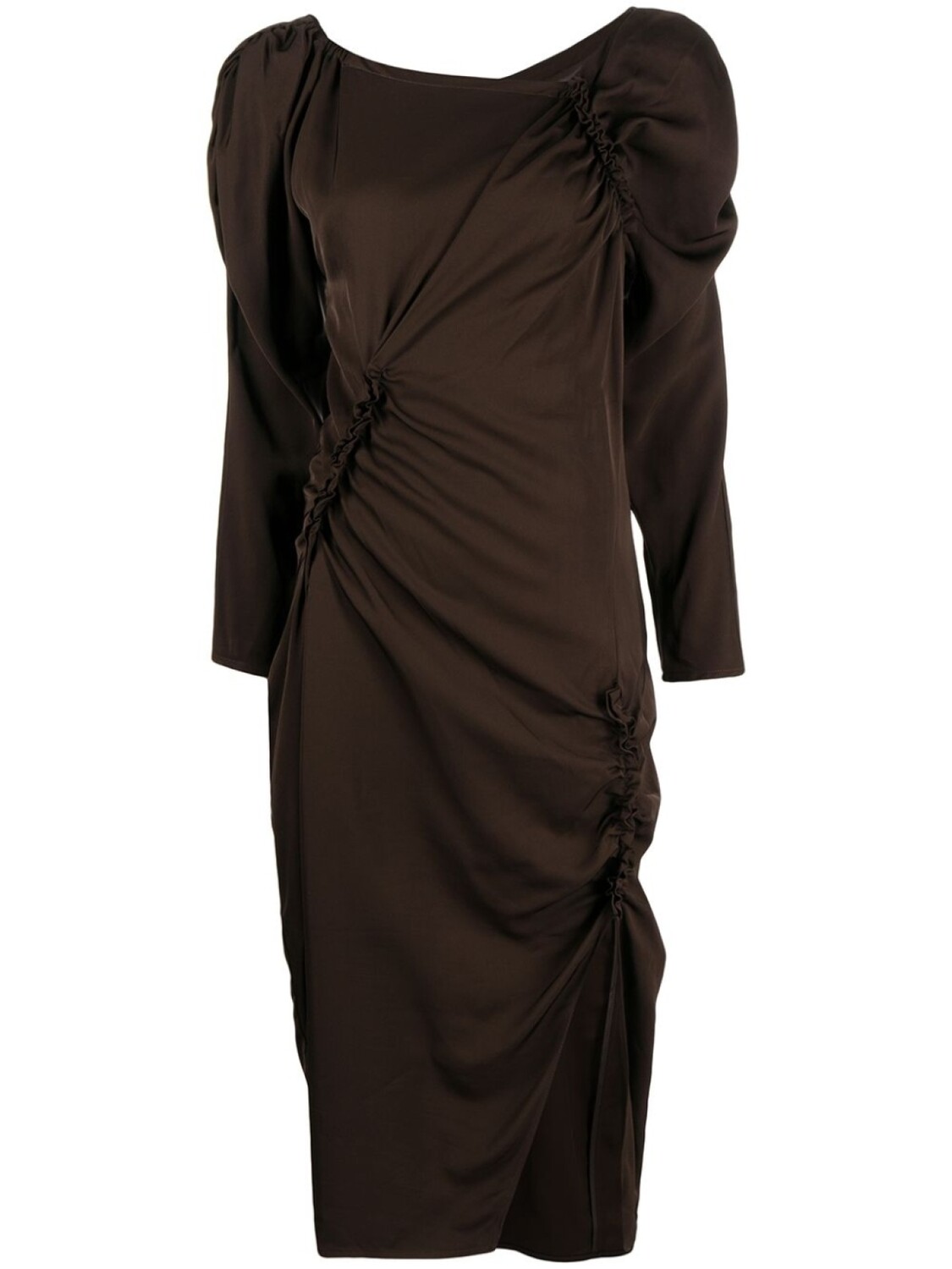 

Rejina Pyo платье миди Andi со сборками, коричневый