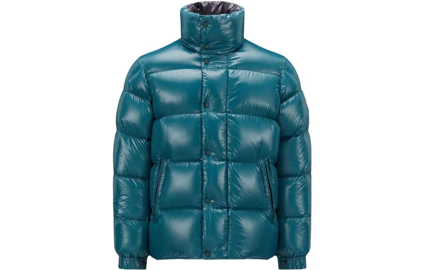

Пуховик мужской синий Moncler