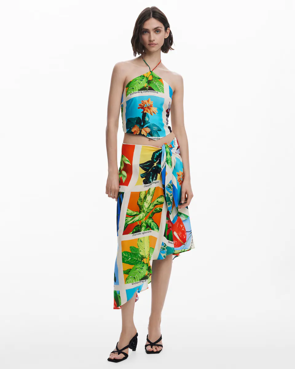 

Женская юбка-саронг Tyler McGillivary Postcard Desigual, мультиколор