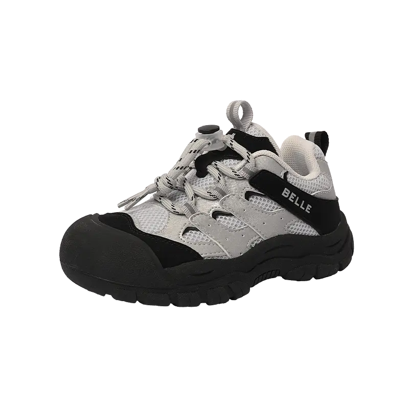 

Детские кроссовки для скейтбординга с противоскользящим покрытием и износостойкостью BELLE, черный