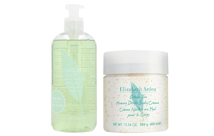 Elizabeth Arden Yilishabaiyadun гель для душа с зеленым чаем и лосьоном увлажняющий питательный успокаивающий 500мл+250мл/500мл+500мл — фото 2