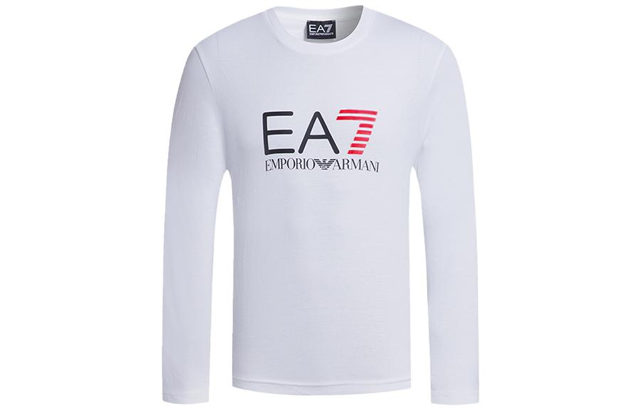 

EMPORIO ARMANI Футболка EA7 мужская белая, Белый, EMPORIO ARMANI Футболка EA7 мужская белая