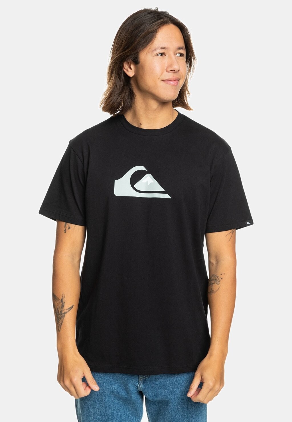 

Футболка с принтом COMP LOGO Quiksilver, цвет black