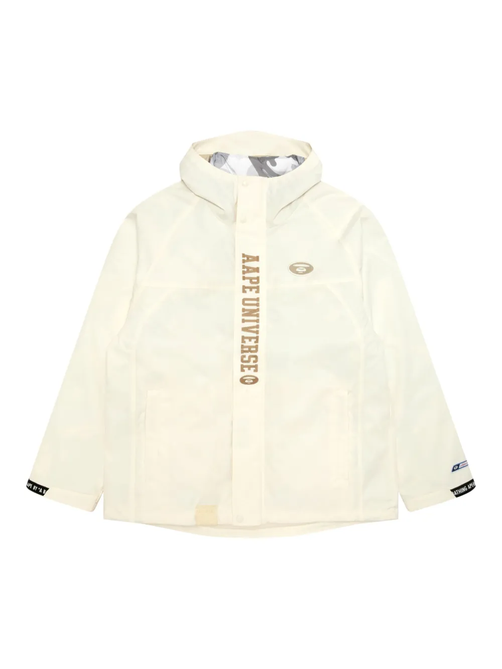 

Пуховик с длинными рукавами AAPE BY *A BATHING APE, белый