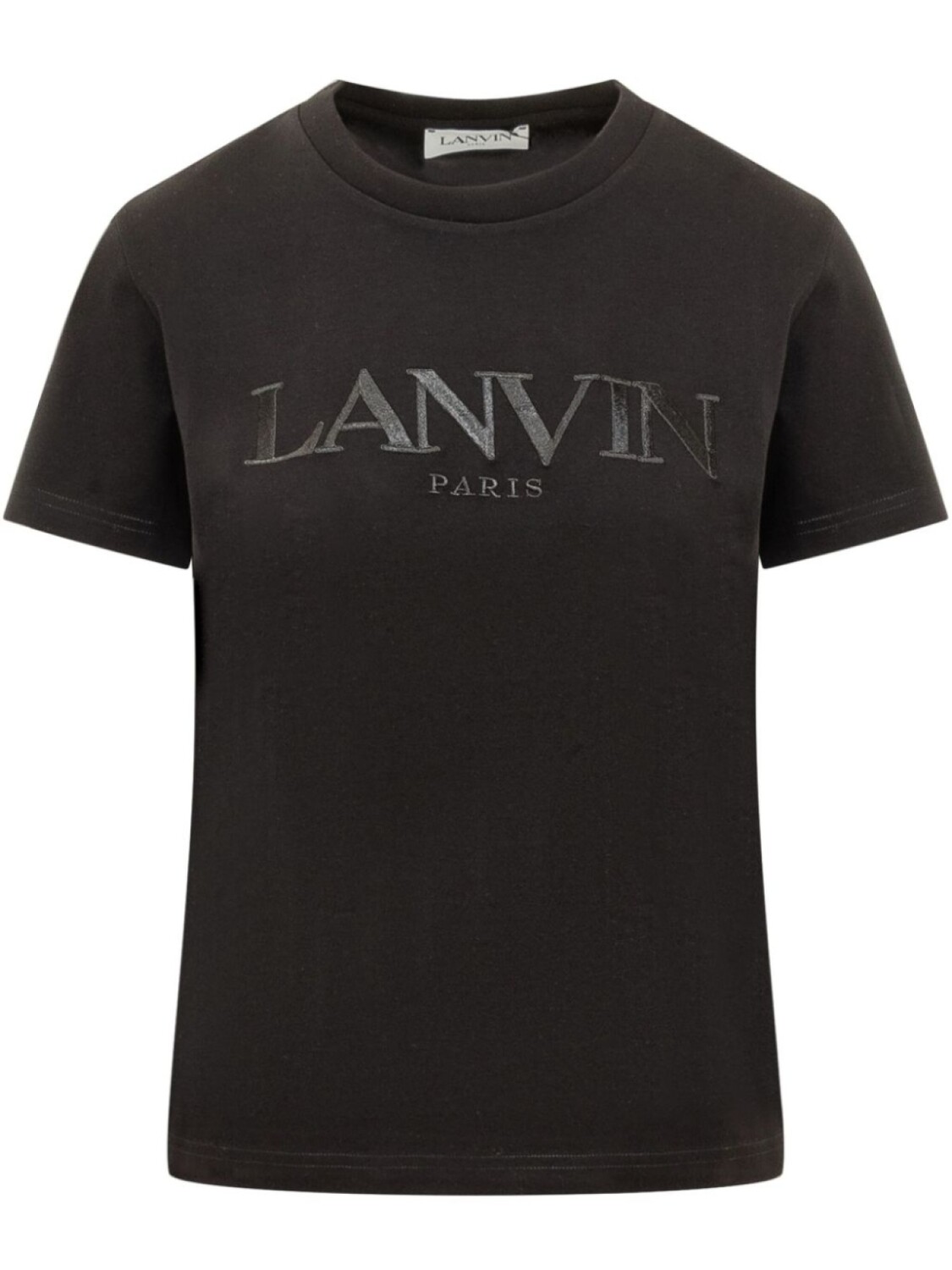 

Футболка с вышитым логотипом Lanvin, черный