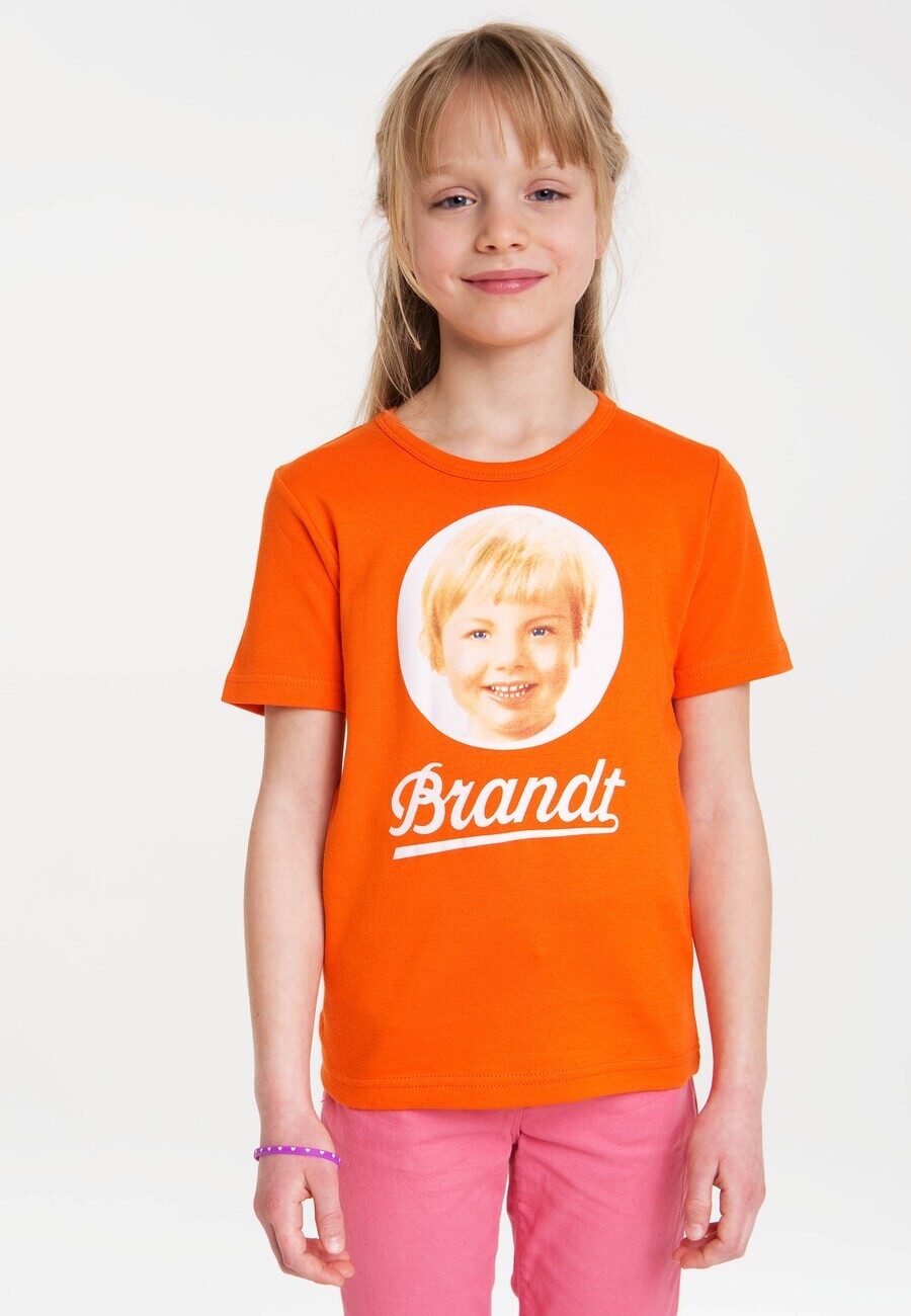 Футболка LOGOSHIRT Brandt Zwieback, неоновый оранжевый — фото 2