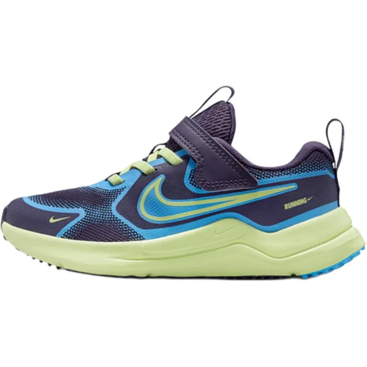 Кроссовки Cosmic Runner Low Top Running Shoes Blue Green Kids' Nike