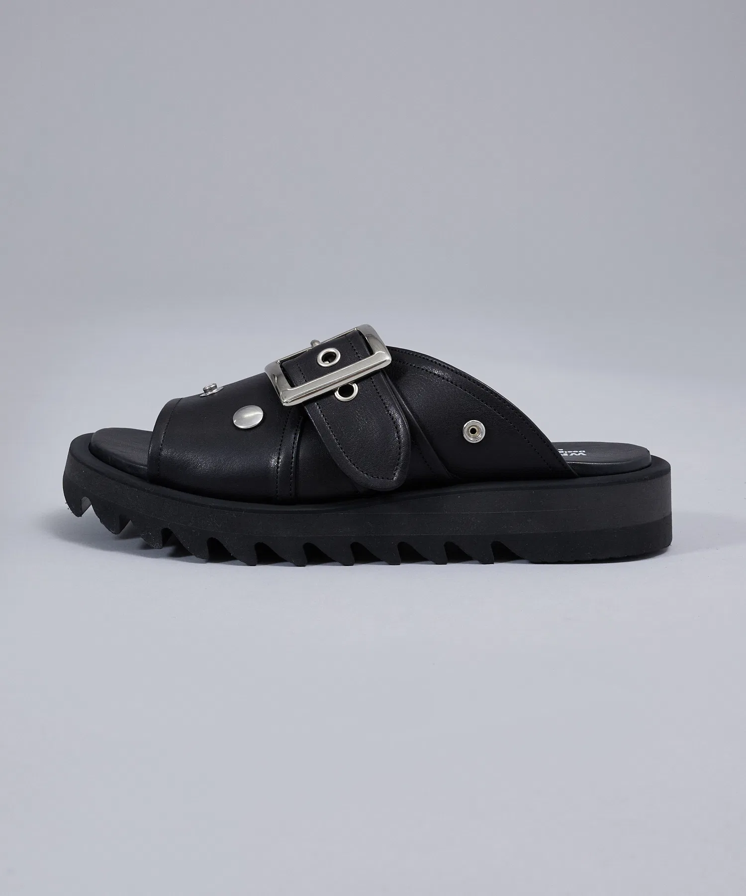 Мужские сандалии alfredoBANNISTER WRAP SHOESライダース バックル ボリュームソール スライドサンダル