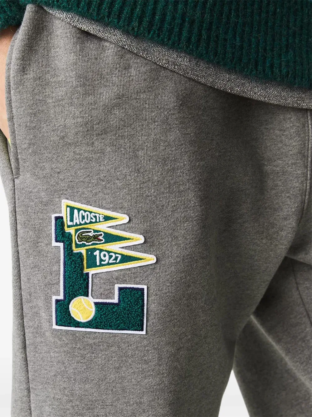 Спортивные брюки с нашивкой логотипа Lacoste, серый — фото 2