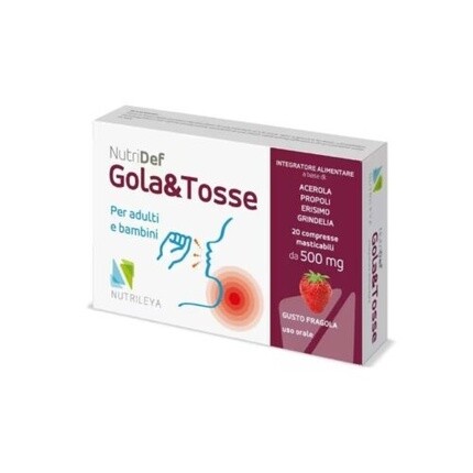 

NUTRILEYA Nutridef Gola&Tosse Добавка для здоровья легких, 20 таблеток