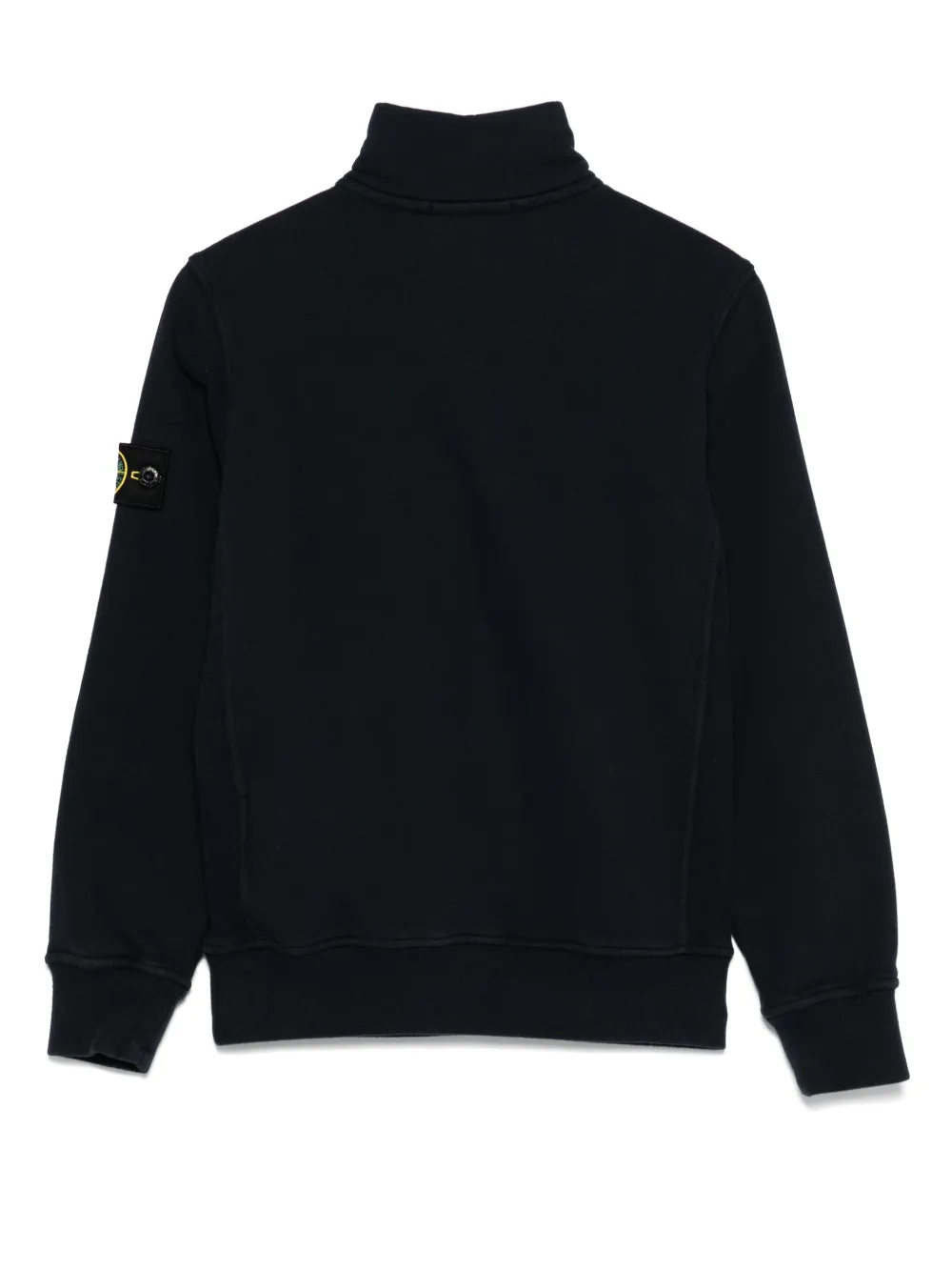 Толстовка с воротником на молнии и нашивкой Compass Stone Island Junior, синий — фото 2