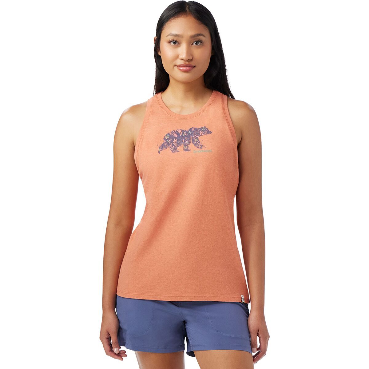 

Графический топ Osa vega Smartwool, цвет terracotta