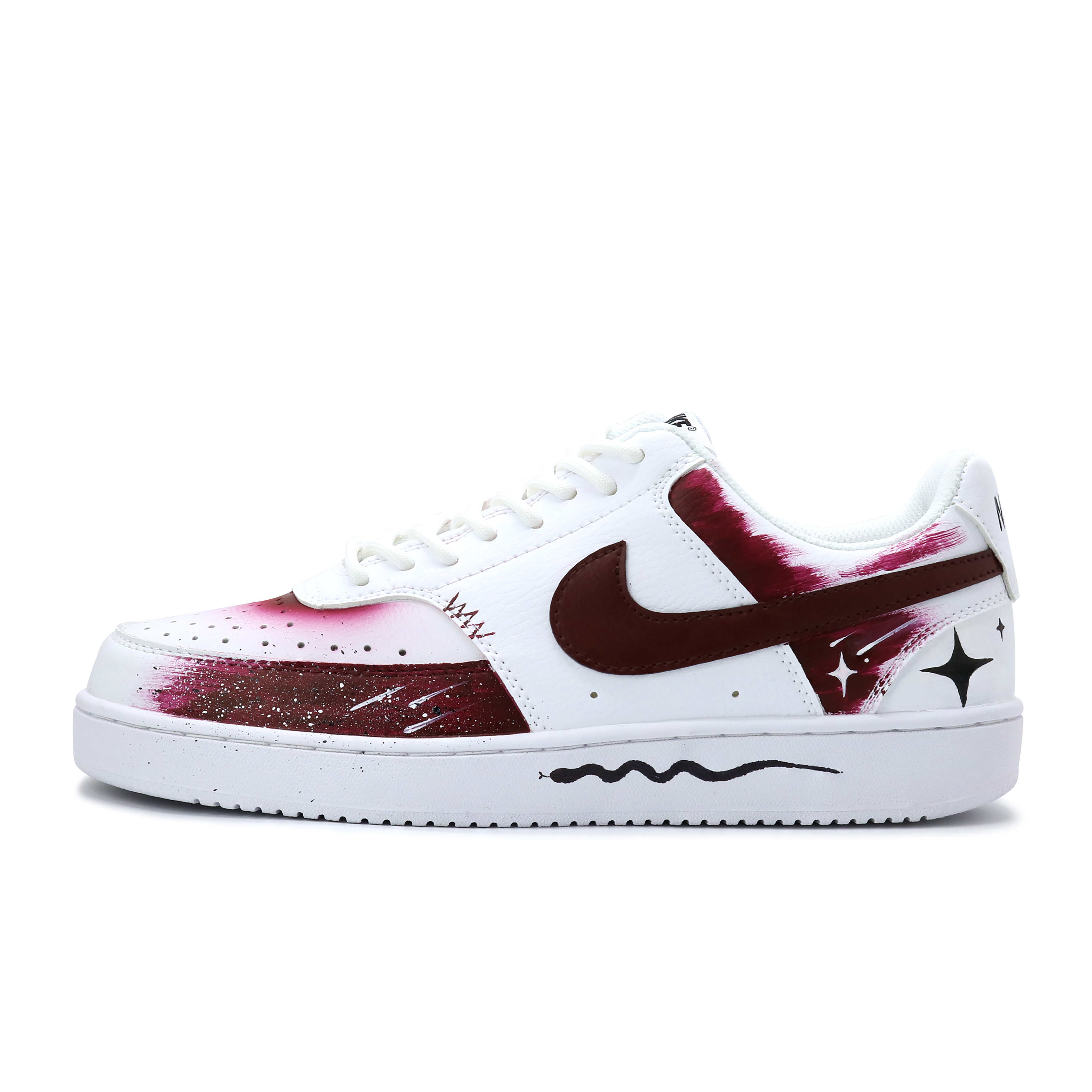 

Nike Кроссовки для скейтбординга Court Vision 1, мужские, низкие, бордовые