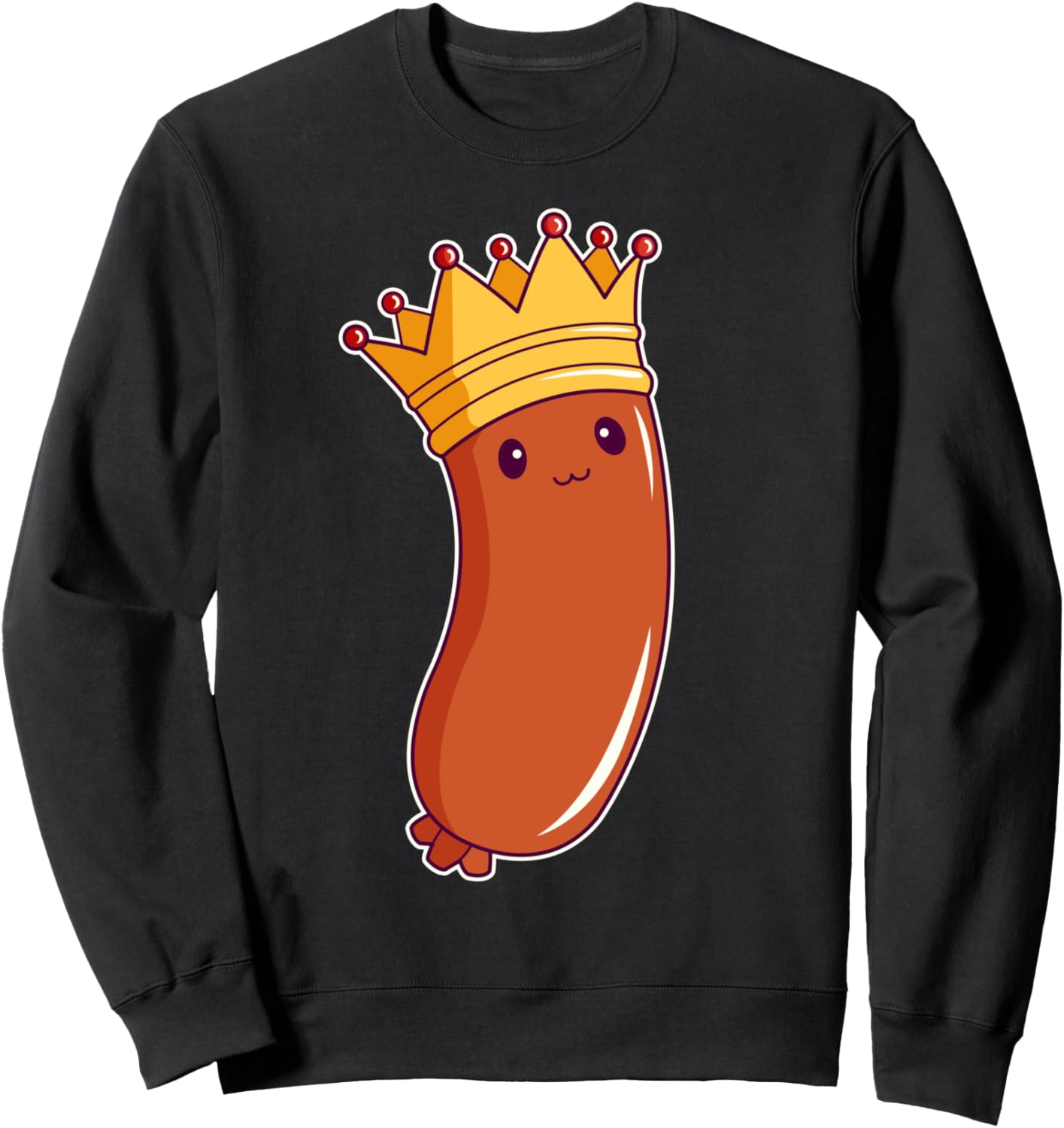 

Забавная толстовка Король сосисок Funny Sausage Gift Ideas, черный