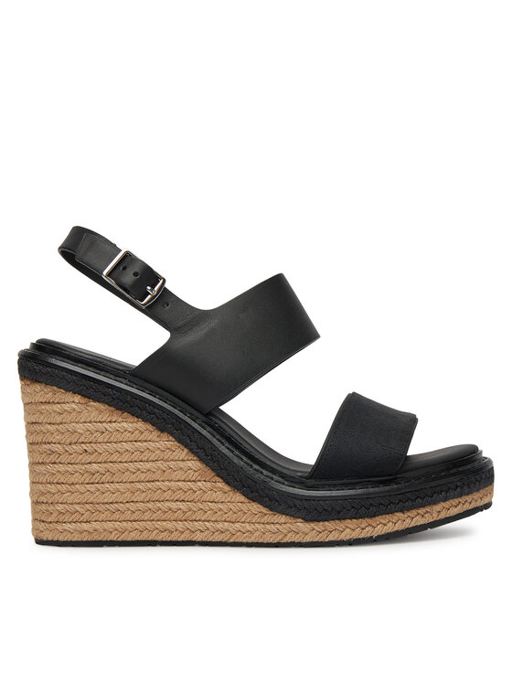 Эспадрильи Wedge Sandal 70 - Jacq HW0HW02386 Calvin Klein, черный