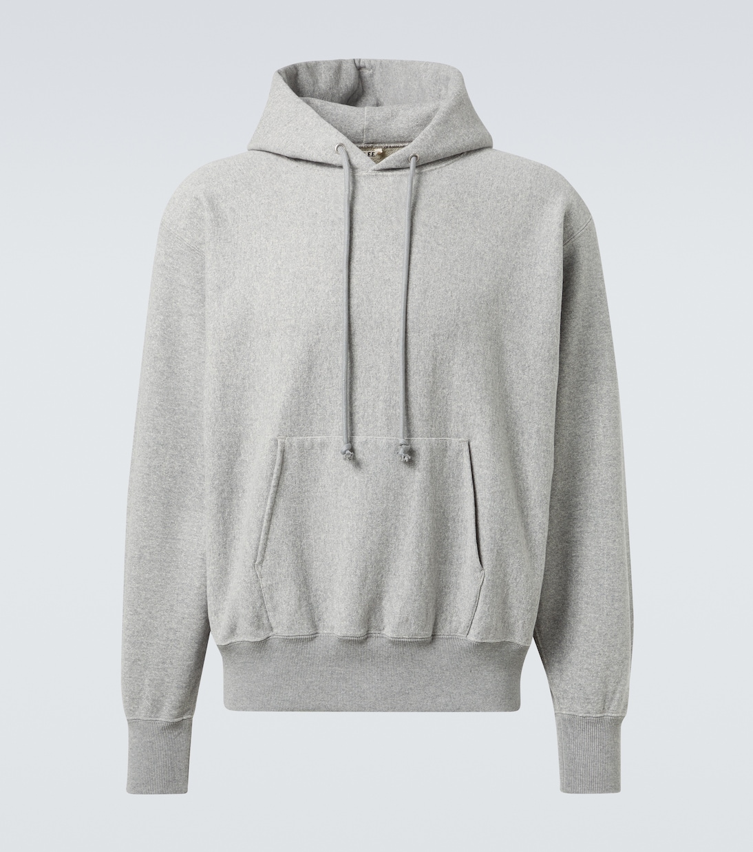 

Хлопковый джерси худи Auralee, Top Gray