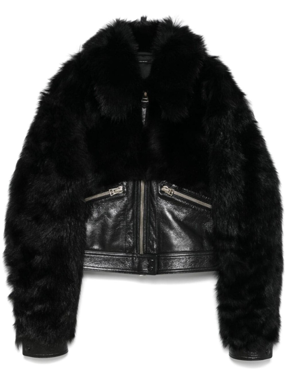 

Куртка со вставкой из овчины TOM FORD, черный