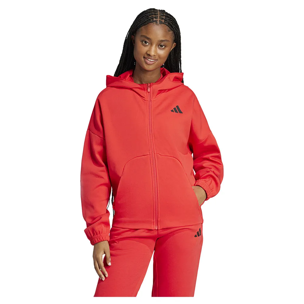 

Толстовка adidas Future Icons Small Logo full zip, красный/оранжевый
