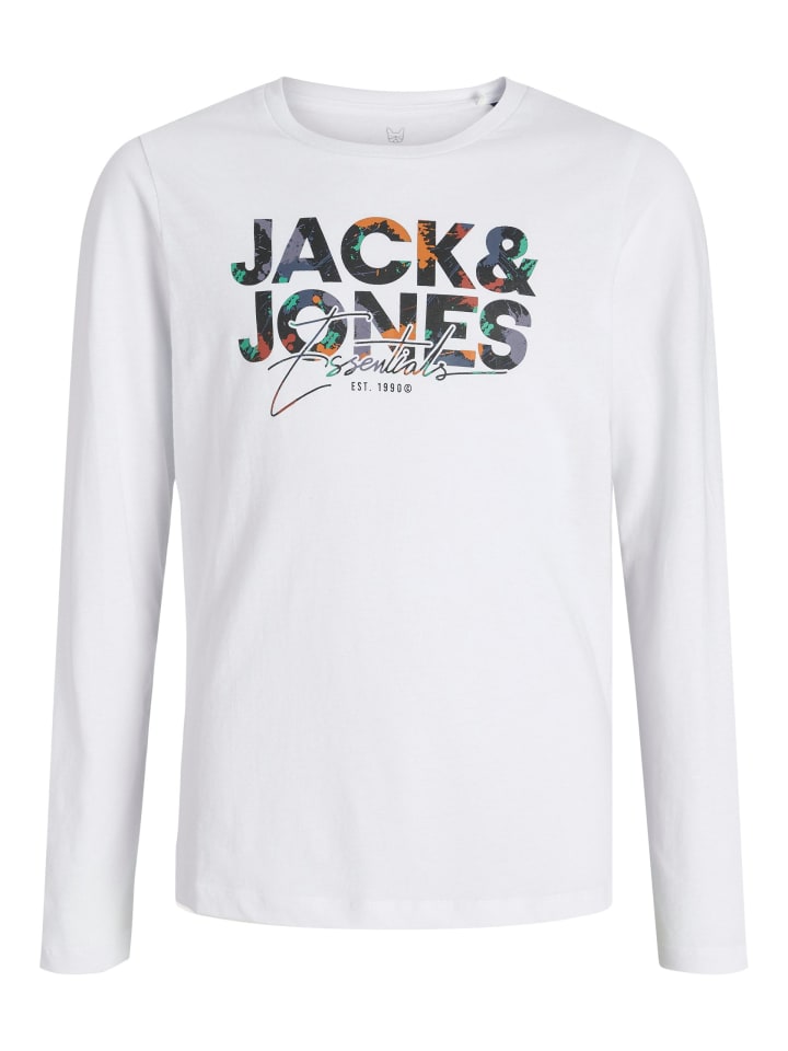 

Рубашка с длинным рукавом JACK & JONES Junior, белый