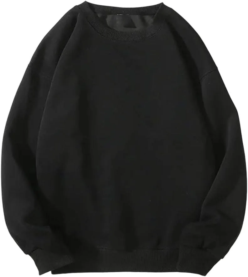 

Повседневный свитшот для мужчин, черный, белый, O-Neck