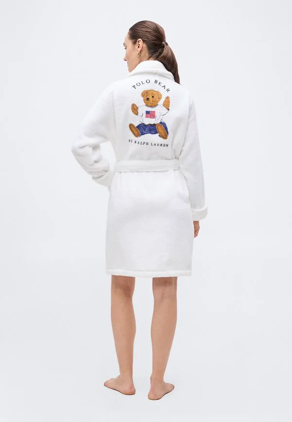 Короткий халат-туалет Polo Ralph Lauren, White