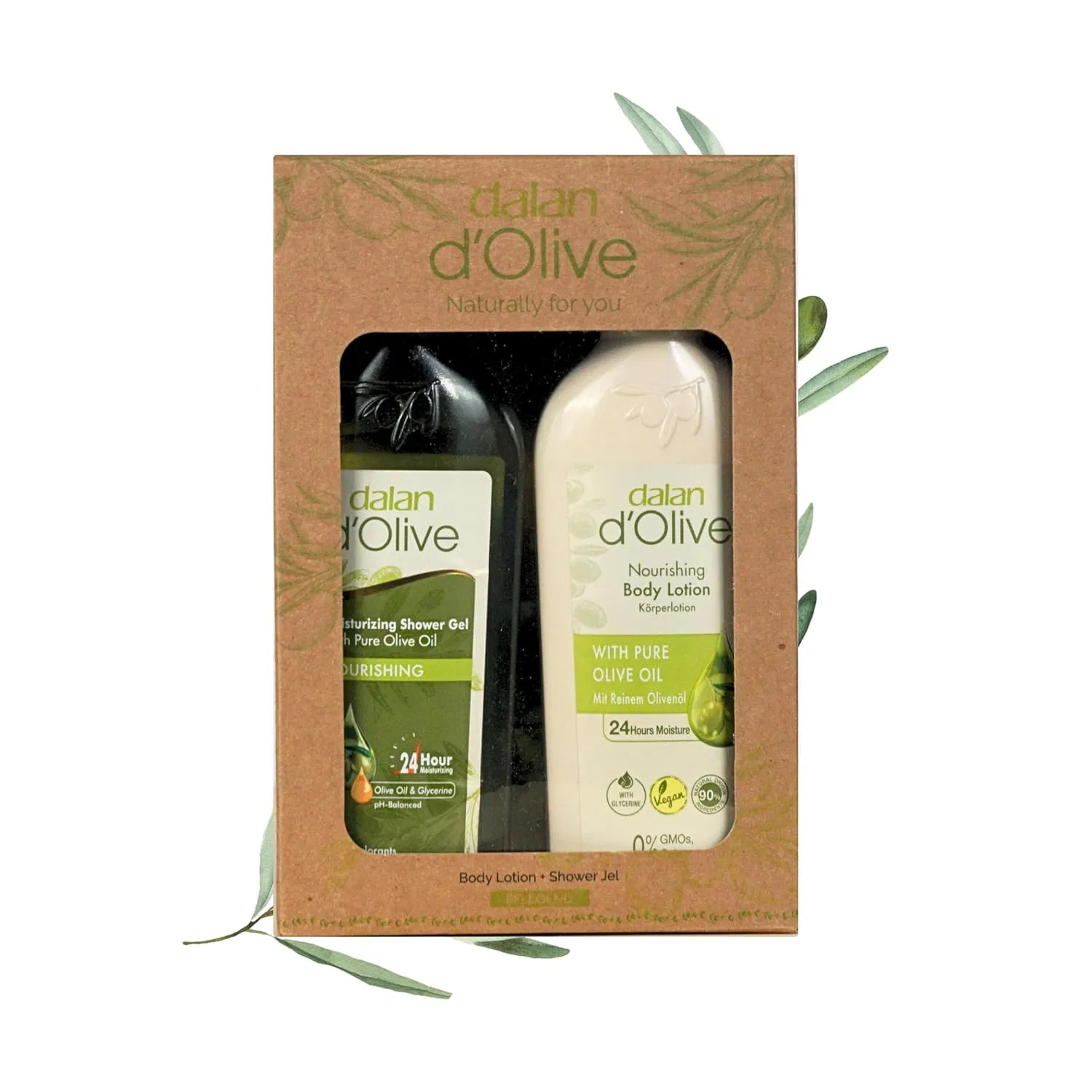 Подарочный набор Dalan d´Olive: гель для душа и лосьон для тела Dalan D´Olive