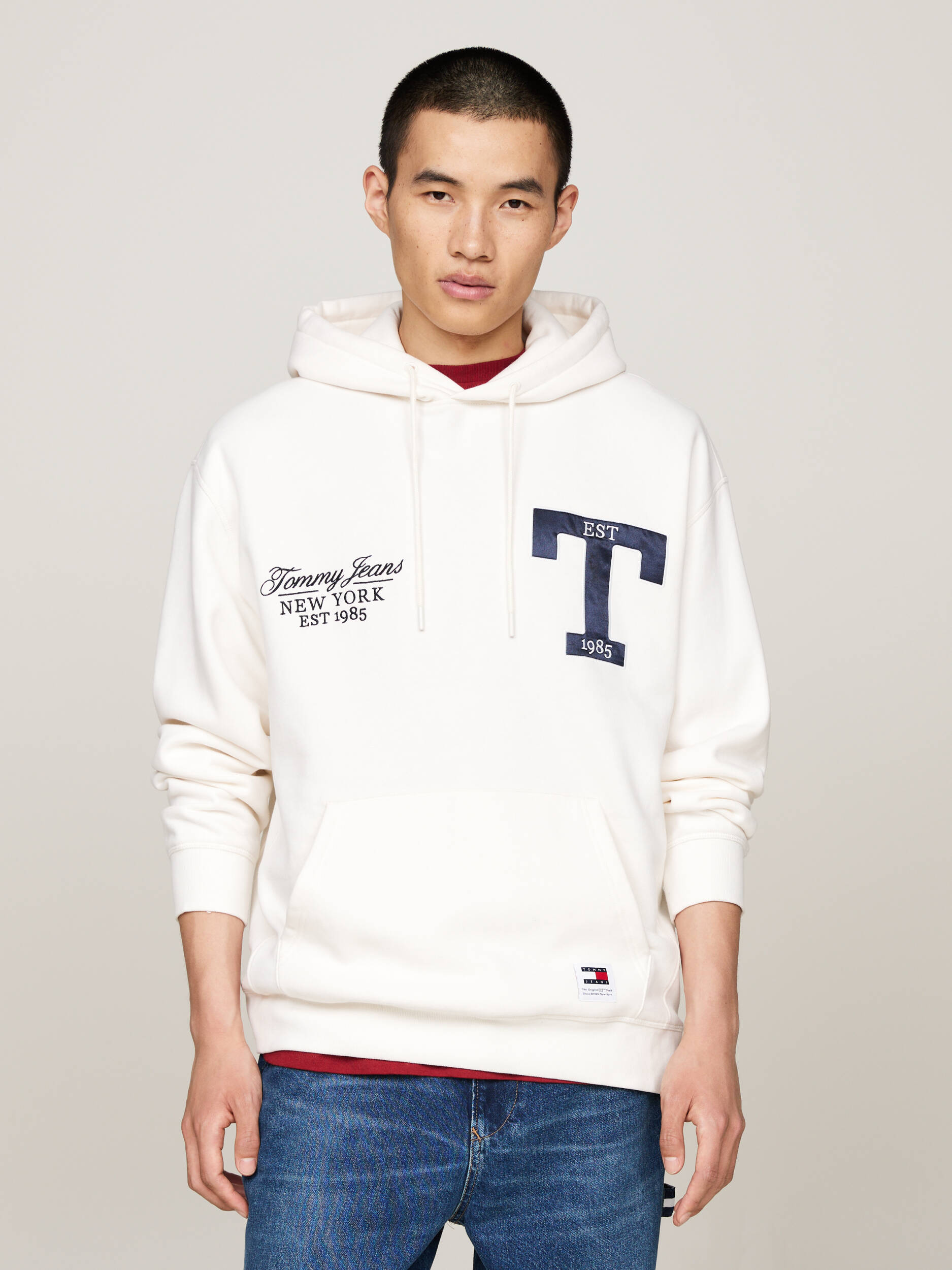 

Толстовка Tommy Jeans Loose fit, белый