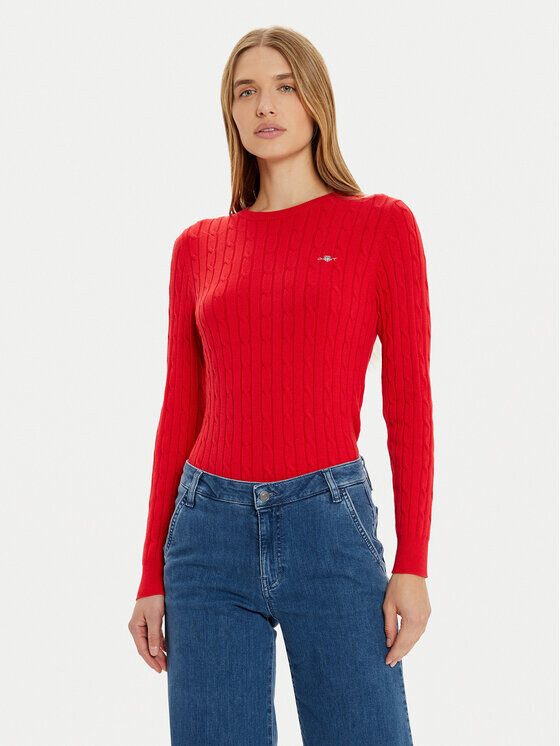 

Облегающий свитер Gant, красный