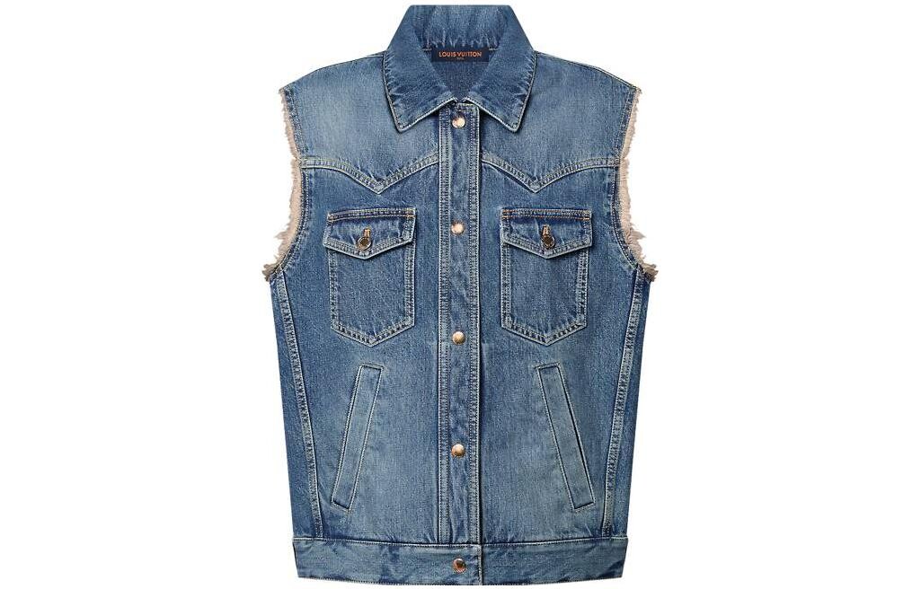 

LOUIS VUITTON Женский жилет, цвет Blue, Синий, LOUIS VUITTON Женский жилет, цвет Blue