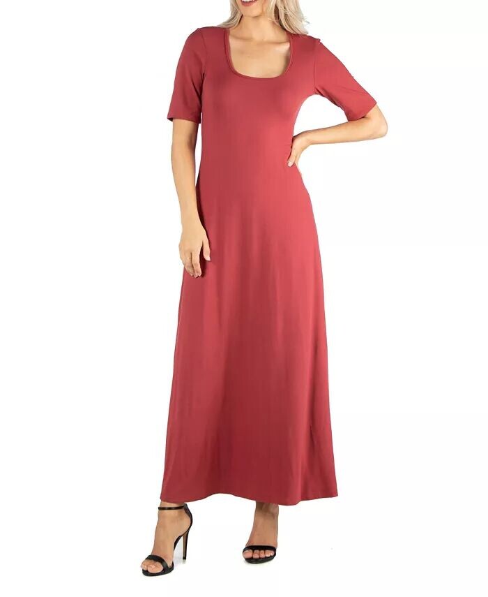 

Женское повседневное макси-платье 24seven Comfort Apparel, красный