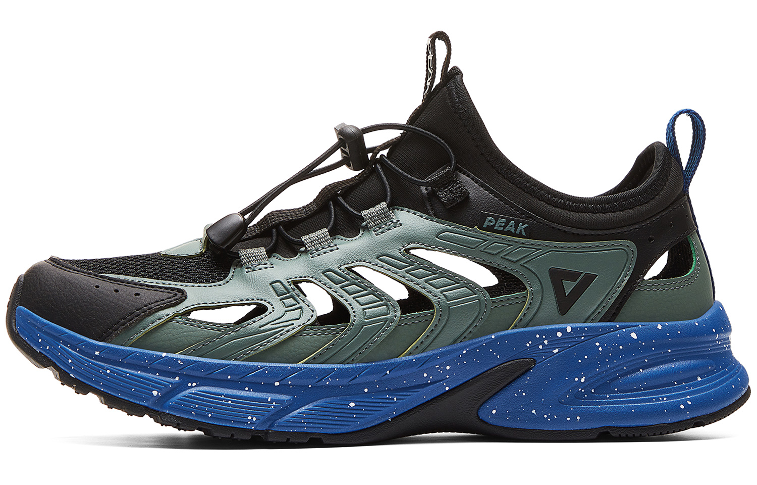 

PEAK Амортизирующие устойчивые к истиранию дышащие нескользящие низкие кроссовки мужские Black Olive Green, цвет Black Olive Green