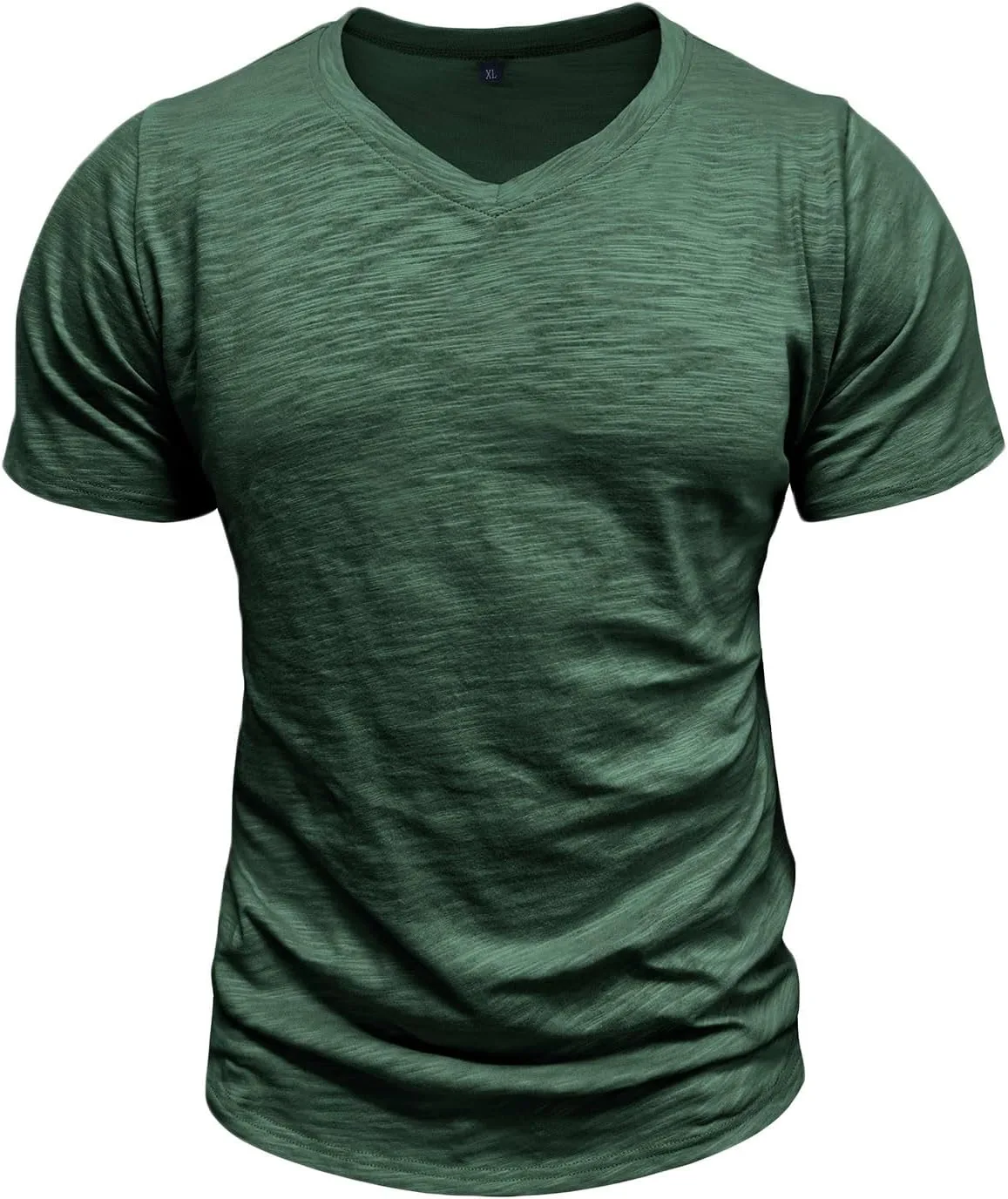 

Мужская футболка V-образный вырез летняя хлопковая