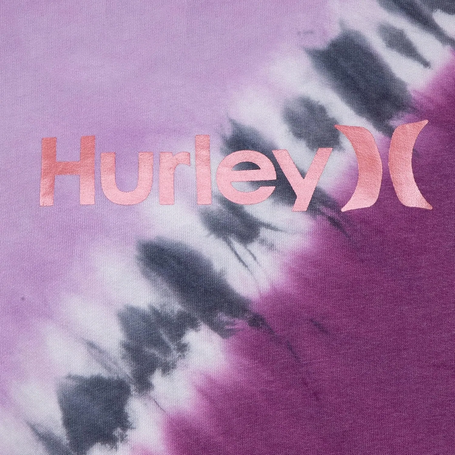 Худи для девочек с принтом tie dye, Hurley, в комплекте с повязкой для волос, Arctic Pink — фото 3