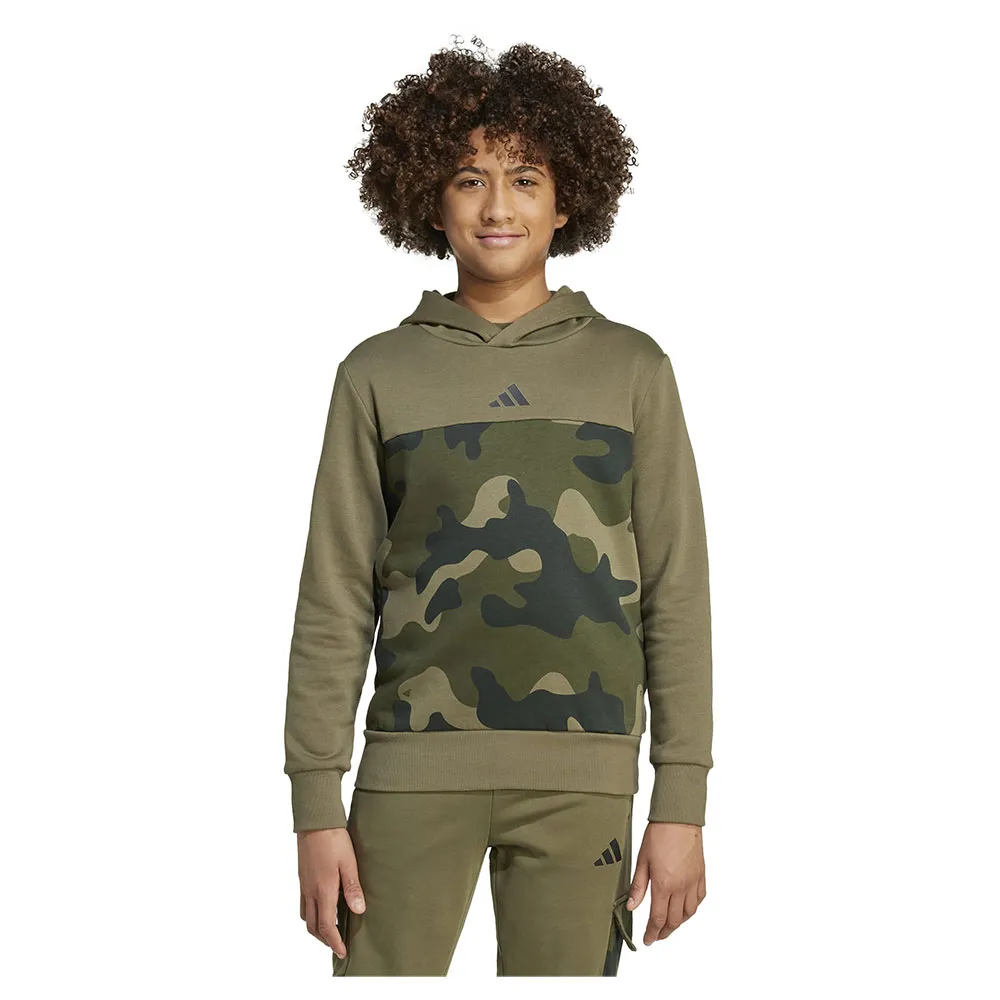 

Худи adidas Seasonal Essentials Camo Fleece, зеленый