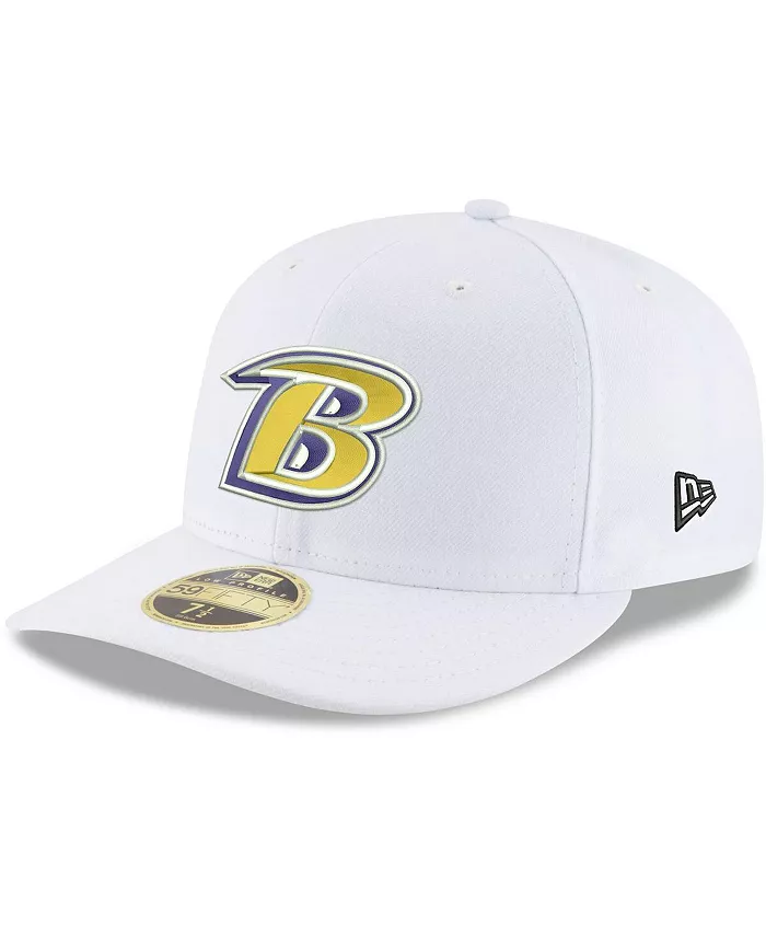 

Мужская белая кепка Baltimore Ravens Alternate Logo Omaha Low Profile 59FIFTY с посадкой по размеру New Era