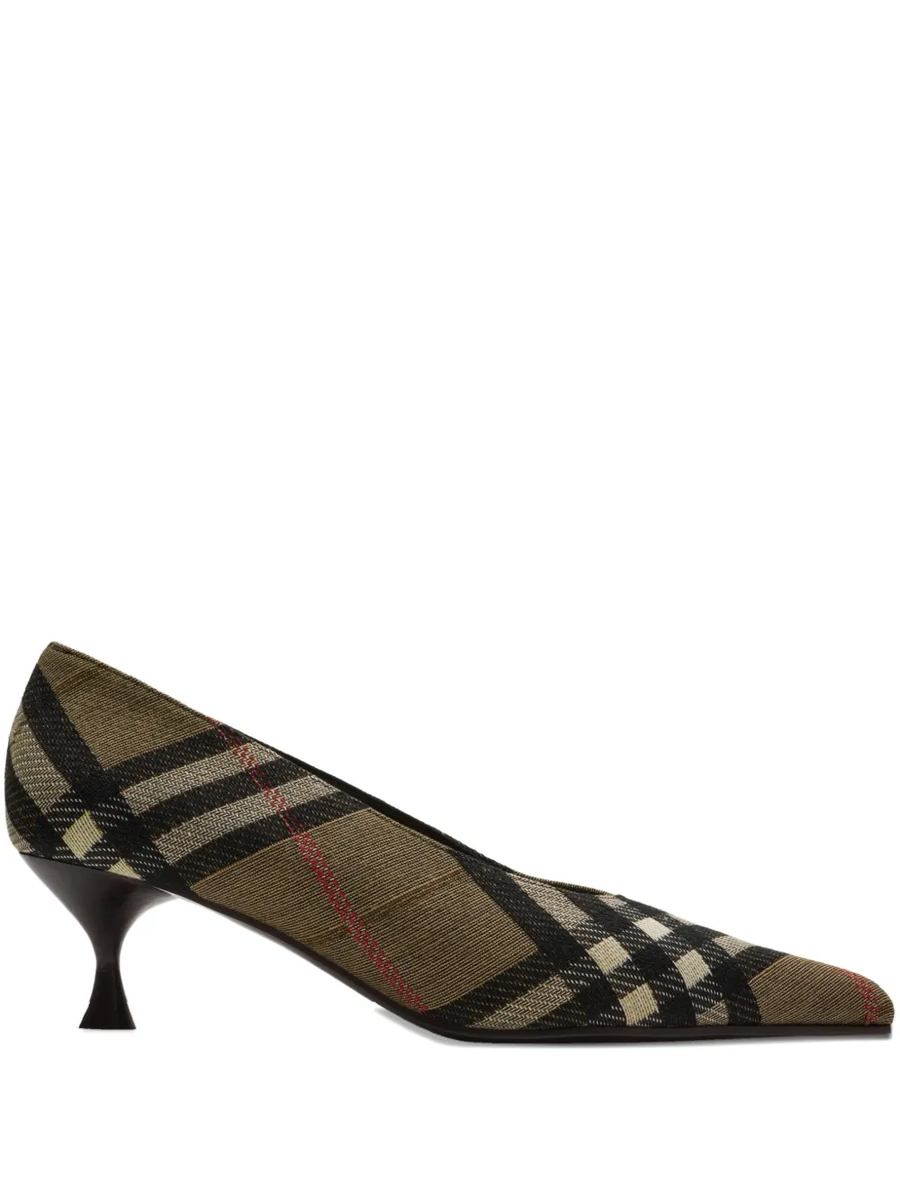 Туфли Check Dame 55 с заостренным носком BURBERRY, коричневый