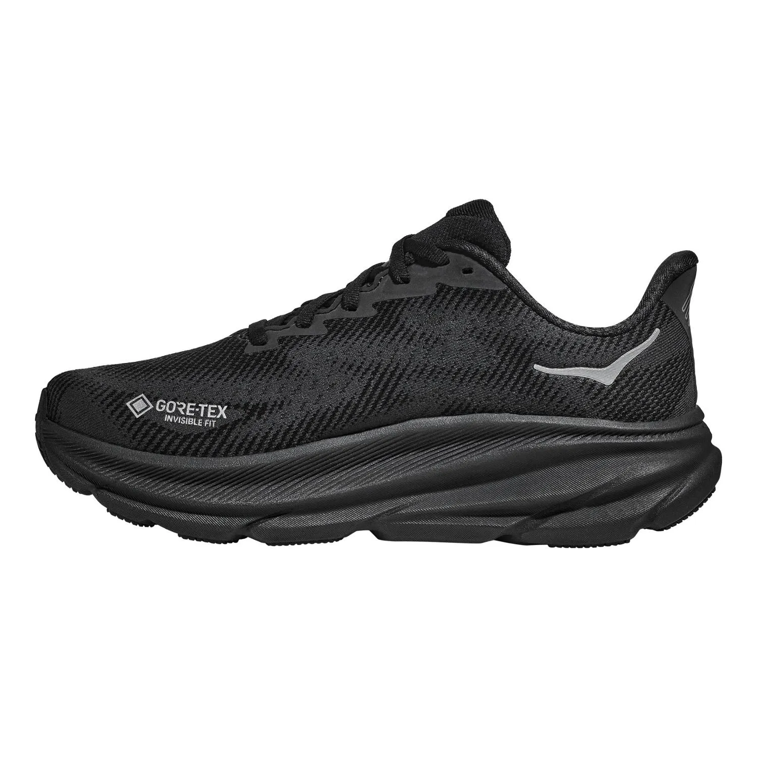 Кроссовки Clifton 9 GTX для бега по дорогам мужские HOKA, Black/Black — фото 2