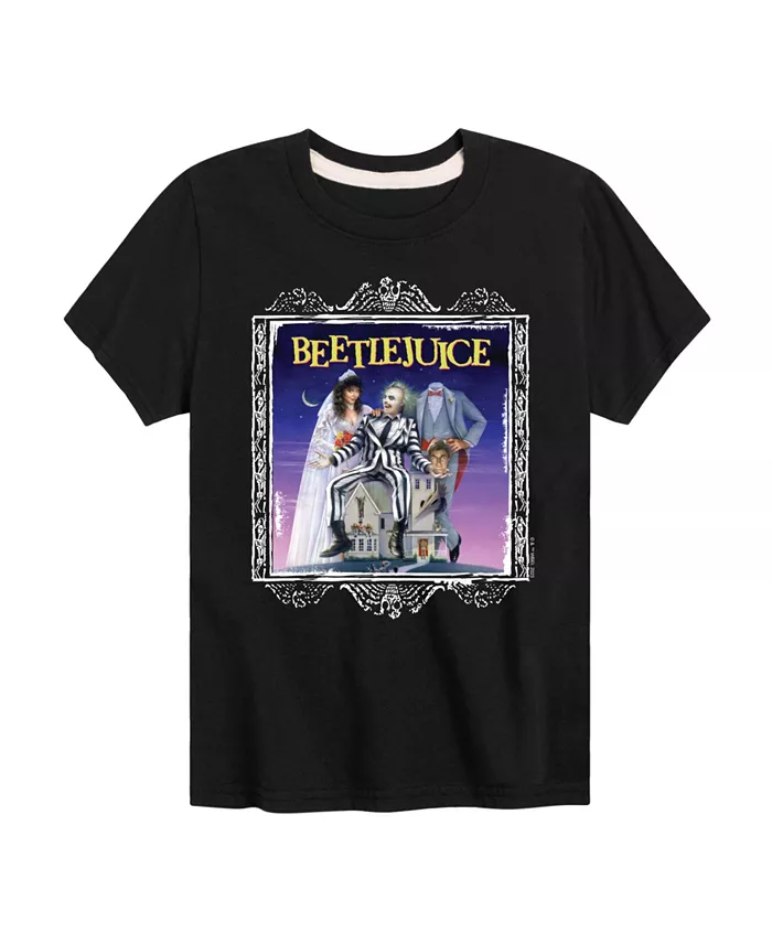 

Футболка с принтом для мальчиков Big Boys Beetlejuice, черный