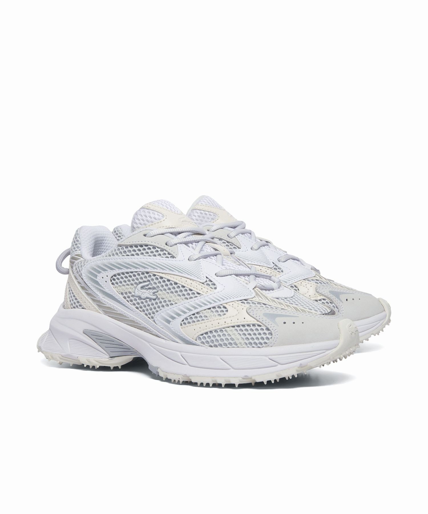 Мужские кроссовки L003 NEO SHOT 125 1 SMA Big Mesh High-Tech LACOSTE, White x White — фото 2