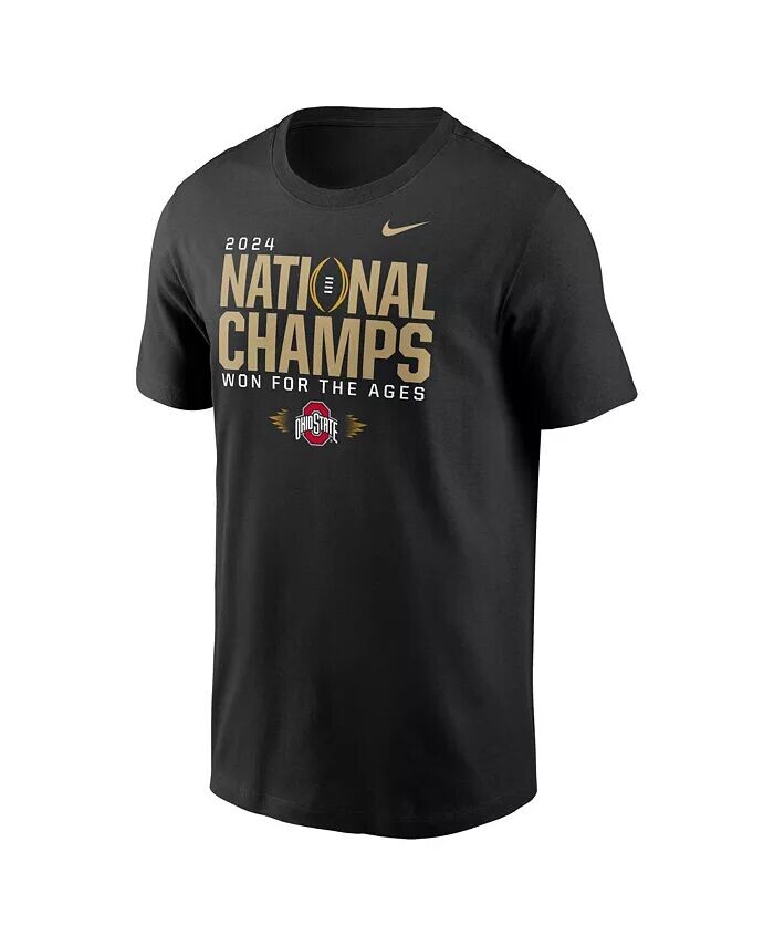 

Мужская черная футболка Ohio State Buckeyes College Football Playoff 2024 National Champions для раздевалки Nike