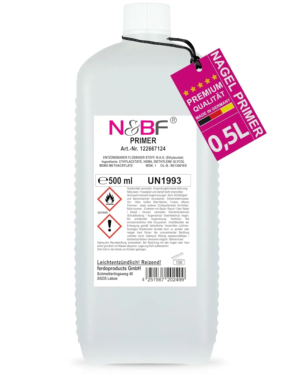 Праймер для гель-лака NAILS FACTORY Ultrabond (500 мл) ‎Nails Factory
