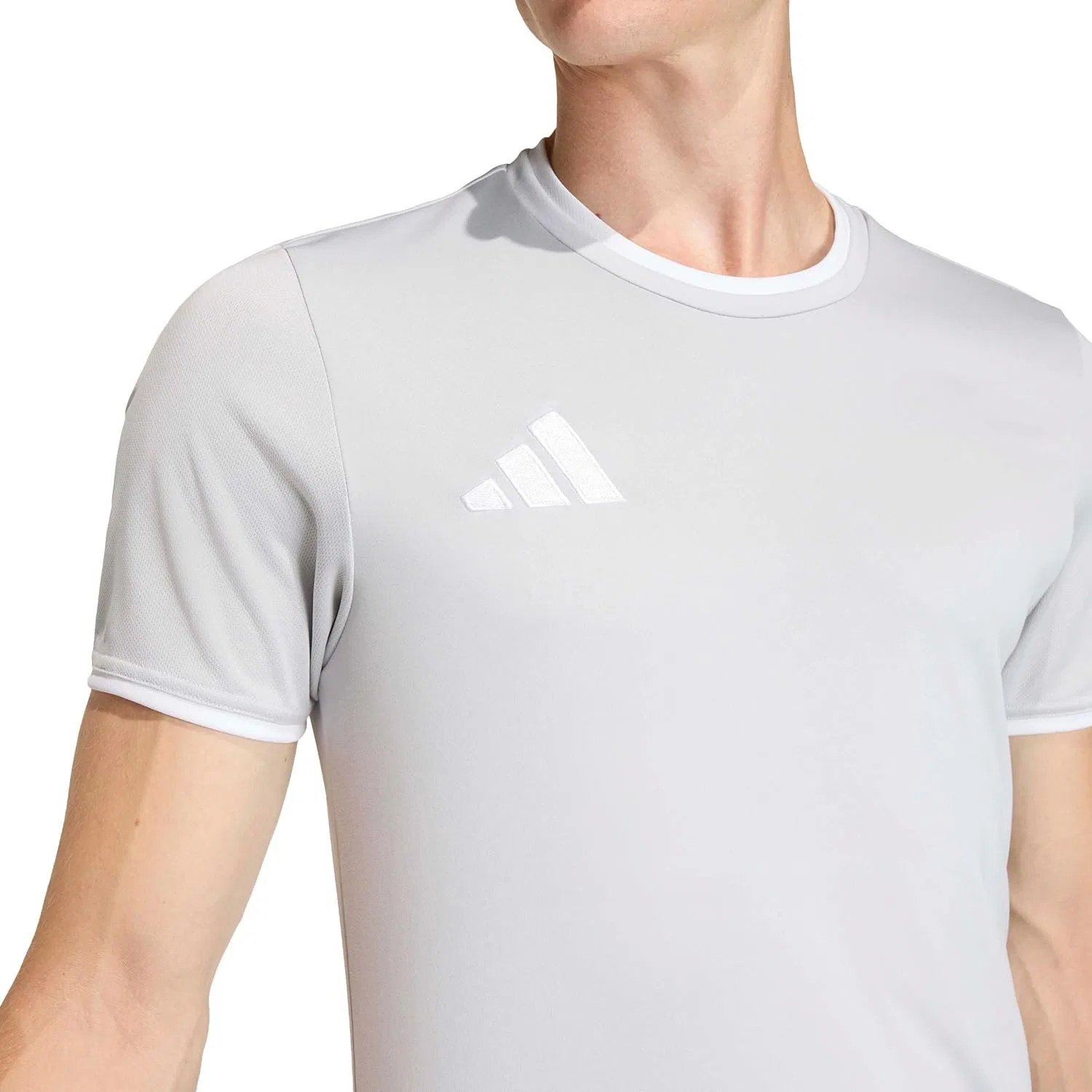 Футболка adidas Entrada 26, Team Light Grey/White — фото 4