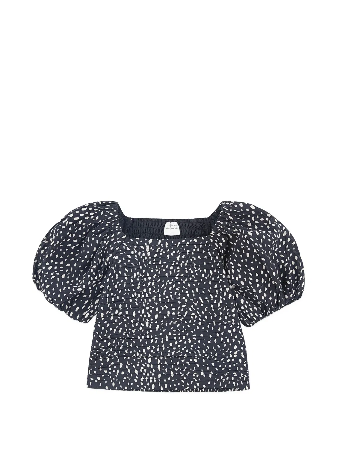 Блузка со сборками и объемными рукавами ABERCROMBIE FITCH KIDS