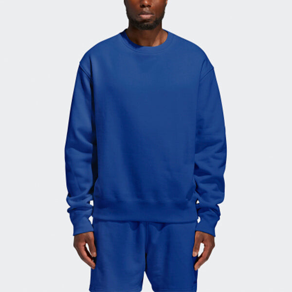 Толстовка originals loose sports couple style blue Adidas, синий — фото 3